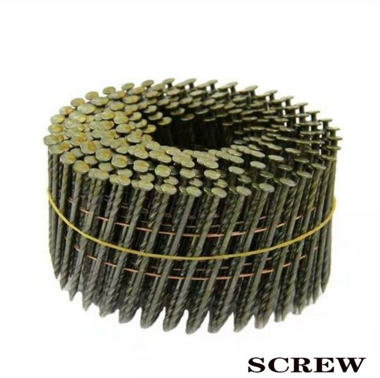 1/4 draadnagel gegalvaniseerd spoelnagel 0,099 & Prime Painted Palet Coil Nagel