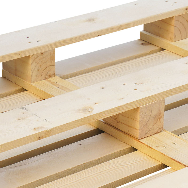 Houten pallets met warmtebehandelingen van multiplex Euro-Standard pallet voor transportopslag