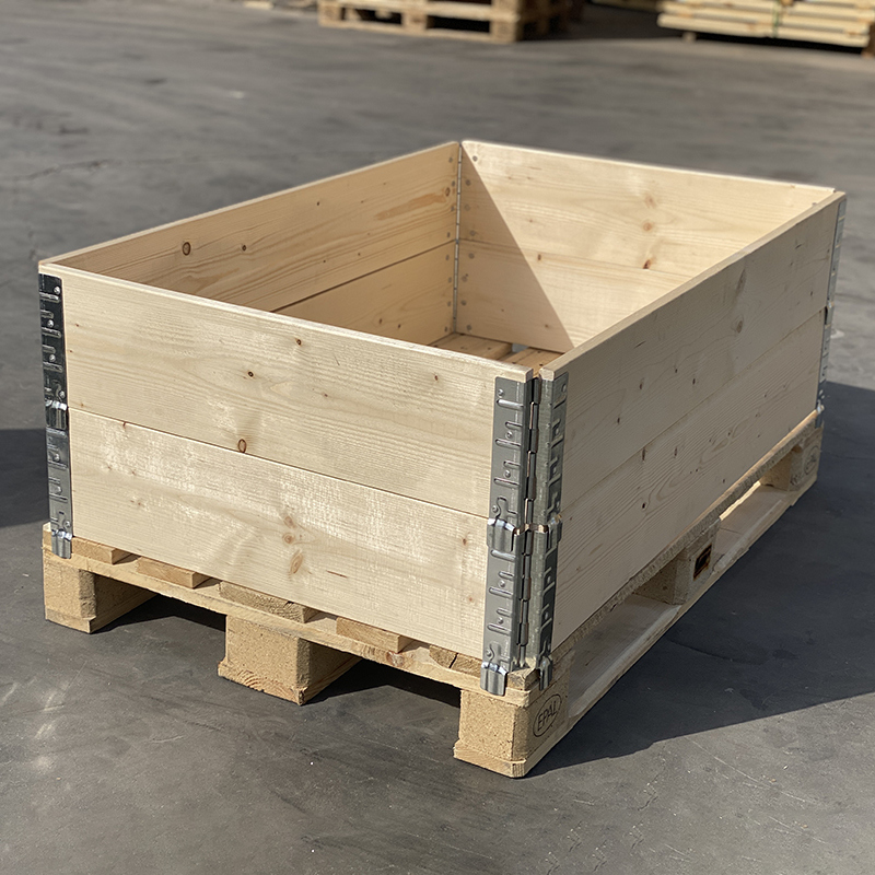 Wooden Packing Box for Cargo Transportation Foreign Trade Export Recyclable Wooden Boxes Stacked Wood Pack Box