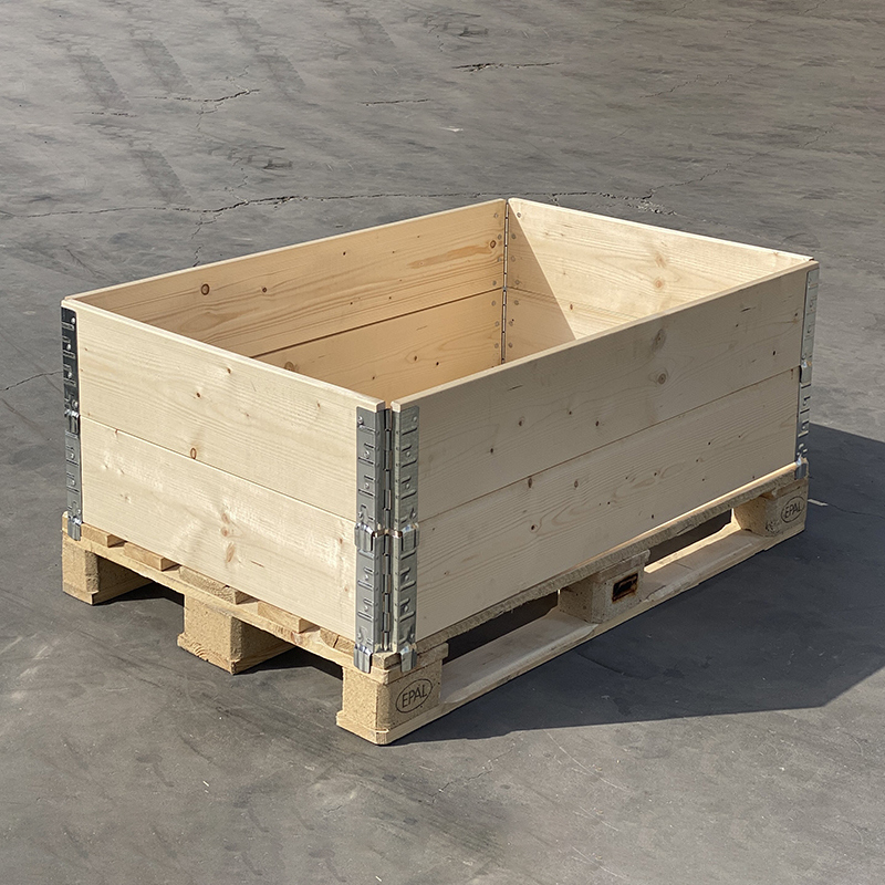 Wooden Packing Box for Cargo Transportation Foreign Trade Export Recyclable Wooden Boxes Stacked Wood Pack Box